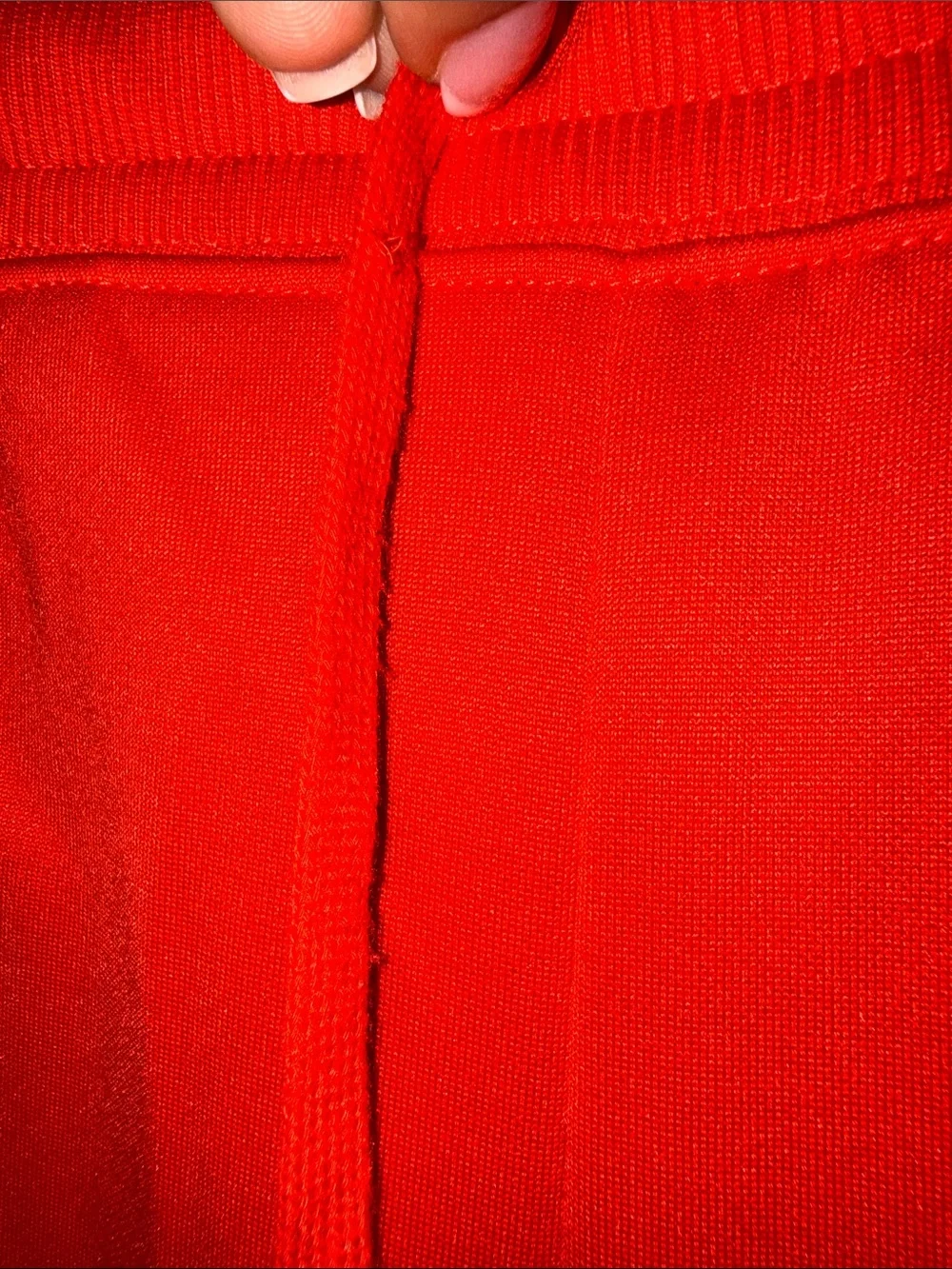 Nike Red Track Pants with White Logo Tape